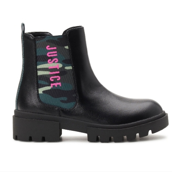 Girls Justice Chelsea Lug Bottom Boot - Picture 2 of 13